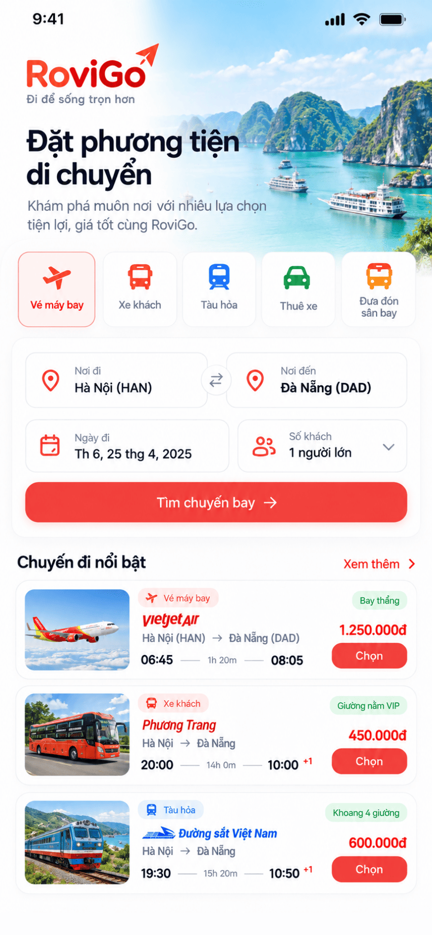 App du lịch - Booking Tour
